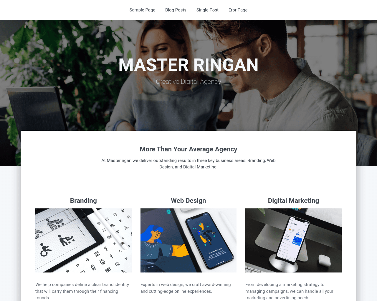 Masteringan | Business Blogger Template